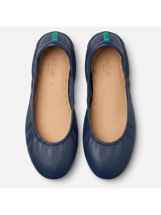 Tieks Shoes - Tieks Navy Blue Leather Ballerina Flats Size 9